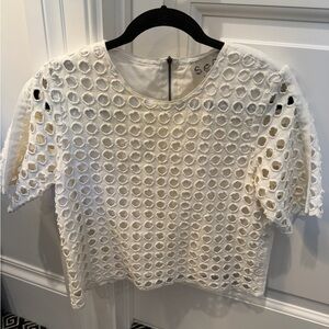 Sea New York White Eyelet Women's Top